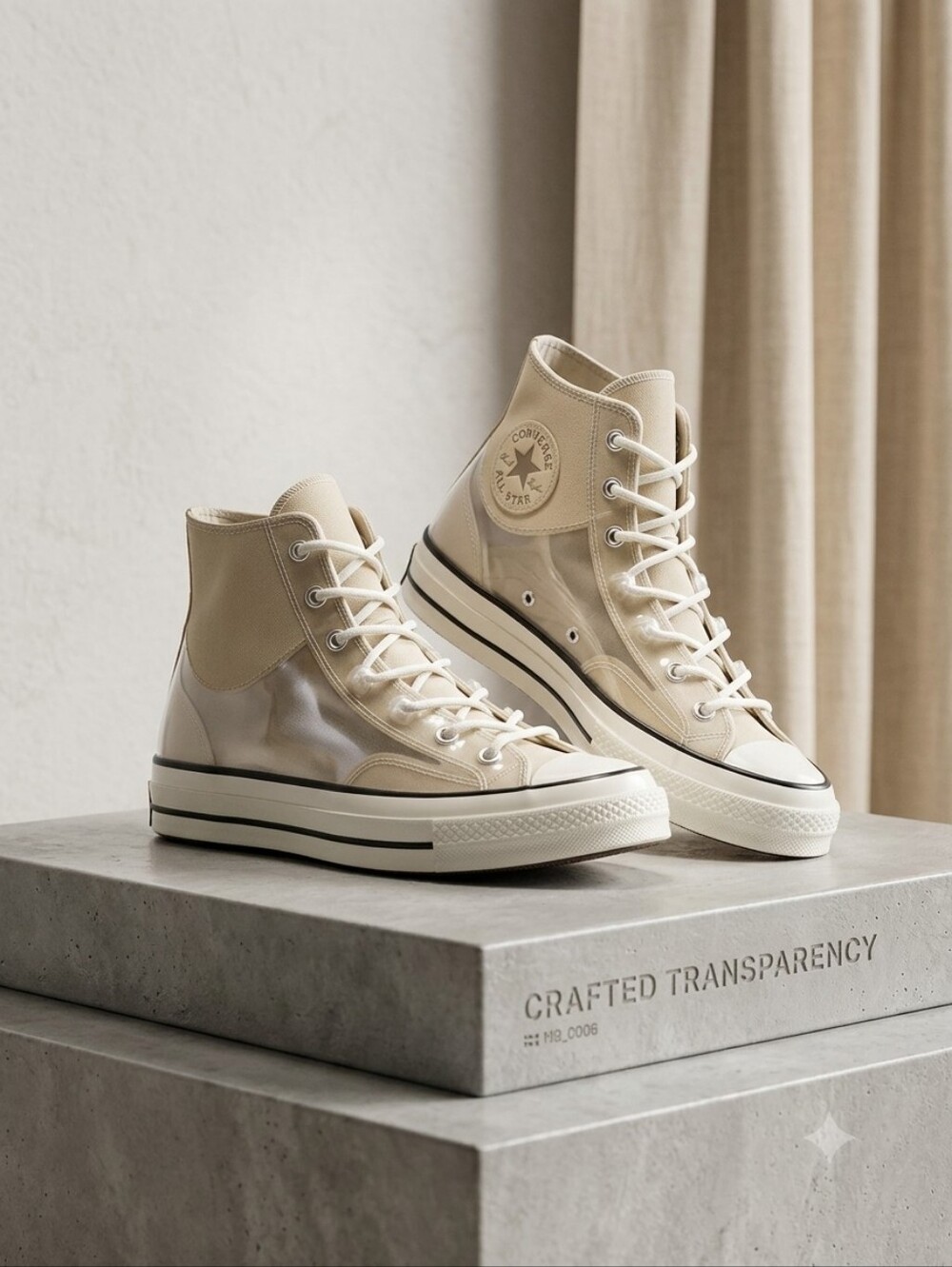 Converse Chuck 70 Utility Hybrid Function - String  Sneakers‎ in Light Beige